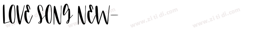 LOVE SONG NEW字体转换